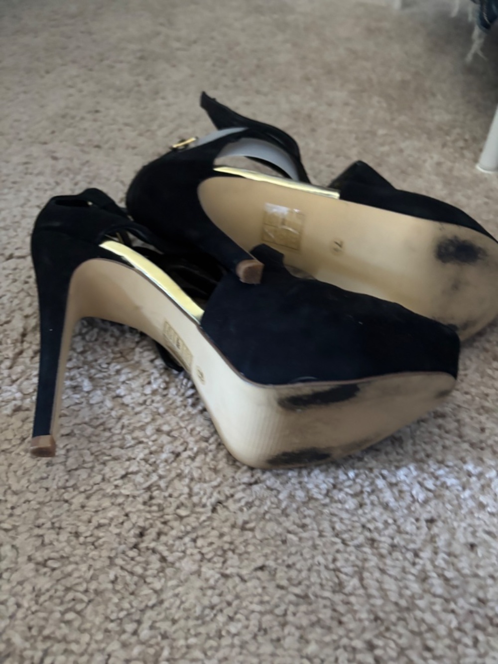 Dolce Vita Black Lace Up Stiletto Heels - Picture 11 of 13